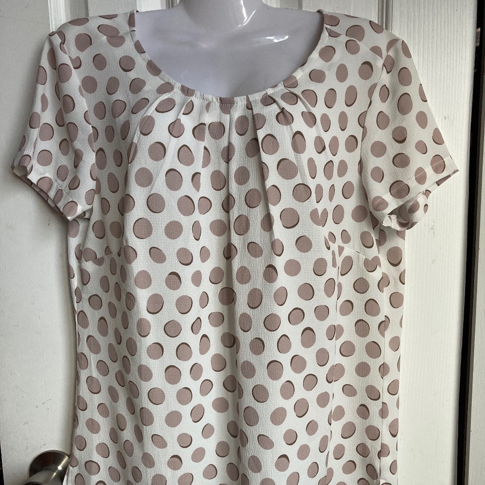 WOMAN LIMITED BY TCHIBO POLKADOT BLOUSE SIZE EU 33/38 APPROX XSMALL/SMALL  U S